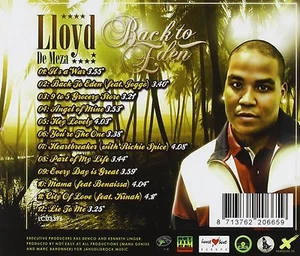 Lloyd De Meza - Back To Eden (2012) CD NEW/SEALED SPEEDYPOST - Picture 1 of 1