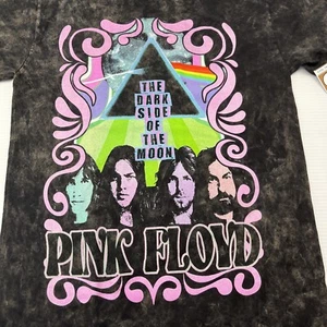 Nueva Camiseta Pink Floyd El Lado Oscuro de la Luna Talla Pequeña Negra Lavada a la Piedra - Imagen 1 de 11
