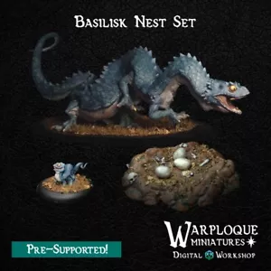 Basilisk Nest Set (x3)/Dungeons and Dragons/Wargaming/TTRPG/Warp Miniatures - Imagen 1 de 2