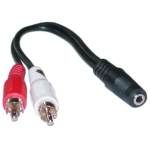 6 inch 3.5mm Stereo to 2 RCA Adapter Cable 30S1-01260 - Picture 1 of 1