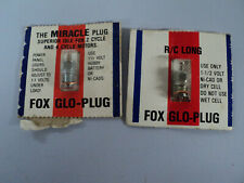 2 Vintage  new In packs Fox R/C Airplane Glo Plugs  R/C Long & Miracle Plug
