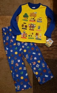 NINTENDO ANIMAL CROSSING Video Game - 2pc S/S Shirt Pajamas Pjs Boys sz 7/8 - Picture 1 of 2