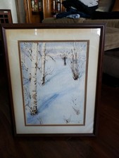 Mary Jeanne Hammond Painting Birches