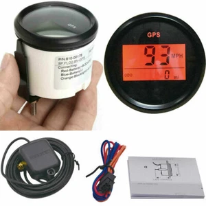 2''52mm GPS Digital Speedometer Odometer Marine Gauge 0-999MPH for Car Truck ATV - Picture 1 of 11