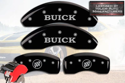 Cubiertas de pinza de disco de freno MGP negras delanteras + traseras LeSabre 2000-2005 4 piezas Foto 1 de 4