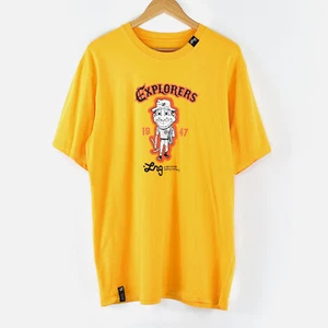 T-Shirt LRG Lifted Research Group genäht Explorers Karikaturwurzeln Vintage - L - Bild 1 von 7