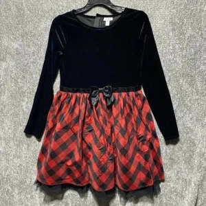 Girls Cat And Jack Christmas Holiday Dress Sz 14/16 - Picture 1 of 5