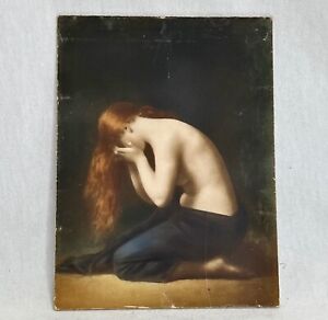 Antique Weeping Magdalene Collotype by Jean Jacques Henner - 88210