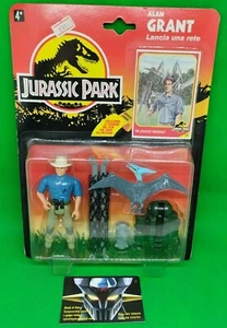 JURASSIC PARK.Action Figure ALAN GRANT KENNER Hasbro Rare Card ITA 1993 New MISB - Bild 1 von 3