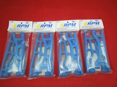 (4) RPM TRAXXAS X-MAXX BLUE Front + Rear Upper + Lower SUSPENSION A-ARMS 82355 - Image 1 of 2