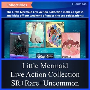 LITTLE MERMAID LIVE ACTION COLLECTION-RARE+UNC 110 CARD SET-TOPPS DISNEY COLLECT - Zdjęcie 1 z 1