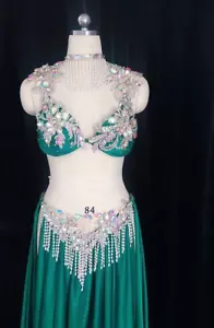 Disfraz de danza del vientre profesional egipcio 2024 para mujer a la venta conjuntos de baile - Imagen 1 de 4