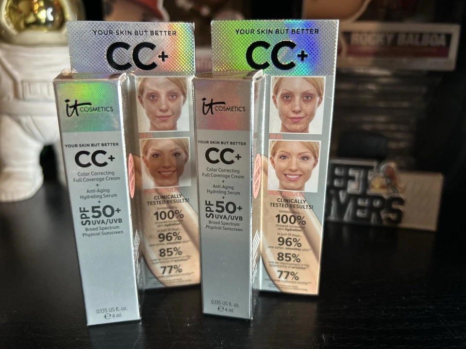 NEW NIB 2 IT Cosmetics Your Skin But Better CC+ Cream Tan Travel 4ml/.135oz  - Image 1 of 1