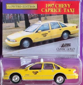 Johnny Lightning Chevy Caprice Yellow Taxi Cab Classic Gold Collection 1997 New - Picture 1 of 8