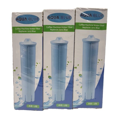 Paquete de 3 - Filtro de agua para máquina de café azul aguamarina para Jura Blue AB-JB Foto 1 de 4