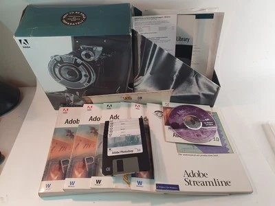 Juego de caja de disquete y CD rom de lujo Adobe 3.0 Windows Foto 1 de 4