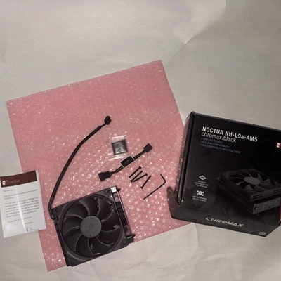 Noctua NH-L9a-AM5 chromax.Negro, 37mm Bajo Perfil CPU Enfriador para AMD AM5 Foto 1 de 4