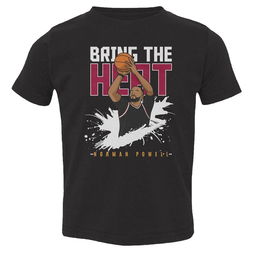 Bring The Heat Powell Bball Tribute - Camiseta para niños pequeños de los fanáticos de Miami Foto 1 de 1