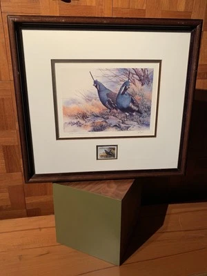 1999 CALIFORNIA Upland Game Bird Stamp PROOF Print JOE GARCIA #61/65 Quail - Image 1 of 4