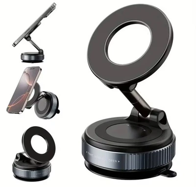 Car Mount Suction Cup, Vacuum Magnetic Phone Holder Van For Magsafe 360 degree - Image 1 of 4