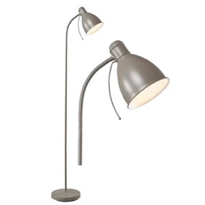Modern Grey Living Room Bedroom Floor Lamp Adjustable Reading Light - Picture 1 of 6