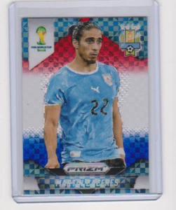 2014 PANINI PRIZM WORLD CUP MARTIN CACERES RED WHITE AND BLUE 190 URUGUAY - Picture 1 of 1