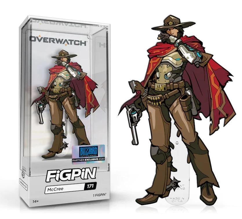 Pin coleccionable FiGPiN Overwatch Mccree (Cole Cassidy) con vitrina premium Foto 1 de 1