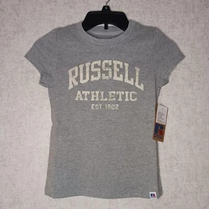 Russell Athletic Girls T Shirt Size Medium Heather Grey New Tee - Picture 1 of 7