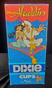 1993 Disney's Aladdin/Jasmine/Abu 100 Sealed 5oz. DIXIE Cups in Collectors Box - Picture 1 of 10