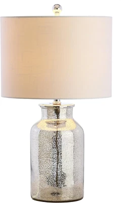 JYL1084A Esmee 24.5" Mercury Glass LED Table Lamp Contemporary Transitional Beds - Image 1 of 4