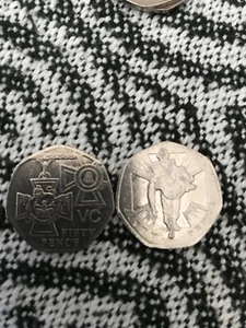 VC HEROIC ACTS 2006 / VICTORIA WORLD WAR CROSS 2006 FIFTY PENCE PIECE - Bild 1 von 2