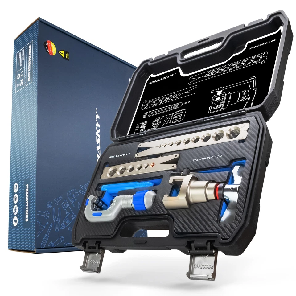 Flangiatrice tubo freno aria condizionata strumento flangiatura linea flangiatura taglio - Immagine 1 di 4