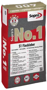 1,98€/kg 25kg SOPRO No.1 Flexkleber S1 Fliesenkleber Naturstein Kleber - Bild 1 von 1