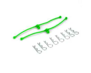 Du-Bro 2253 Body Klip Retainers w/Body Clips (Lime Green) - Picture 1 of 1