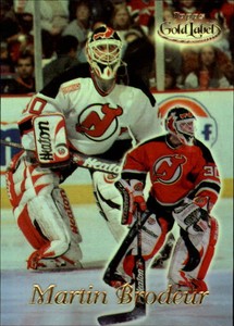 1999-00 Topps Gold Label Class 1 Devils Hockey Card #24 Martin Brodeur