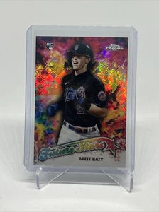 2023 Topps Chrome Logofractor Edition - Future Stars #FS-13 Brett Baty (RC) - Picture 1 of 2