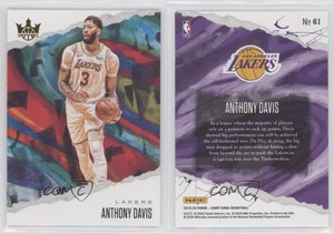 2019-20 Panini Court Kings Anthony Davis #61