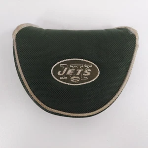 New York NY Jets Mallet Putter Golf Club Head Cover Driver Green White - Picture 1 of 4