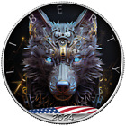 Srebrna moneta Srebrny Orzeł AI Cyber Wolf (6.) 2024 - USA - 1 uncja ST w kolorze