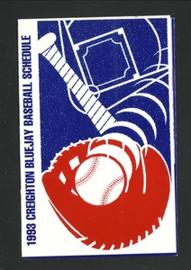 Creighton Bluejays--1993 Baseball Pocket Schedule--Old Style - Picture 1 of 2