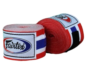 Fairtex Hand Wraps HW2 Elastic Cotton MMA Boxing, Sparring Muay Thai Flag Color - Picture 1 of 4