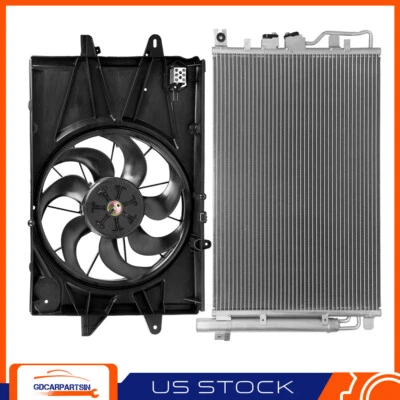 Ventilador de refrigeración del radiador y condensador de CA para Chevrolet Equinox 2010 2011-2015 2,4 L Foto 1 de 4