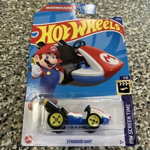 Hot Wheels Mario Kart Standard Kart HW Screen Time Series 1/10 8/250 Nintendo - Picture 1 of 12