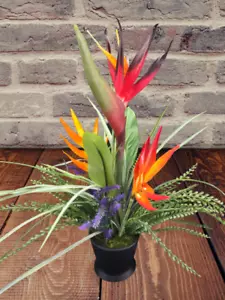 Potted Artificial bird of paradise table decoration, weddings, centerpiece OR - Picture 1 of 8
