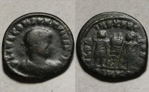 Rare Genuine ancient Roman coin Constans Legion soldiers spear standards Cyzicus - Picture 1 of 4