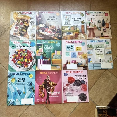 Real Simple Magazines Lifestyle Entertaining Food Organizing Lot of 11 2022-23 - Image 1 of 4