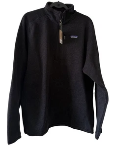 Brandneu Patagonia Herren Better Pullover 1/4 Reißverschluss in Schwarz Größe Large Outdoor - Bild 1 von 7