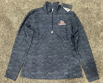 Chaqueta para mujer Gonzaga Cutter and Buck 1/4 cremallera talla mediana azul nueva con etiquetas Foto 1 de 4