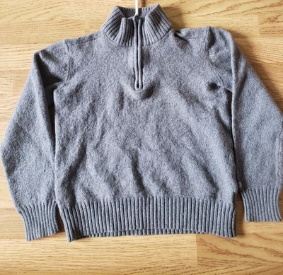 Suéter Columbia Gris 1/4 Cremallera Mediano | Pullover Tejido Mezcla Algodón Lana Foto 1 de 4