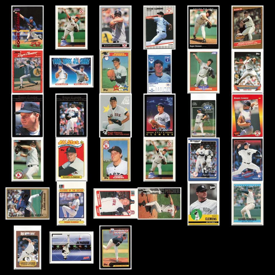 Roger Clemens Lot 33 Baseball Cards 1999 Toronto Blue Jays Set Collection MLB NM - Image 1 of 4